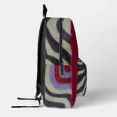 Gekleurde Waves Print Cut Naaizak Bedrukte Rugzak (Links)