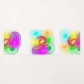 Gekleurde wervelingen yogamat (Voorkant (horizontaal))