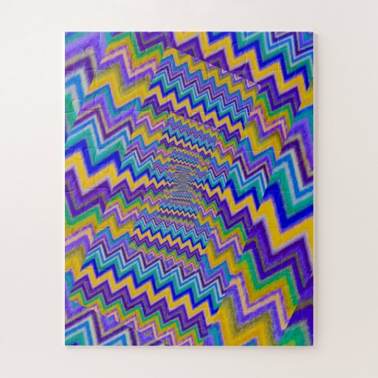 gekleurde wervels op puzzel (Verticaal)