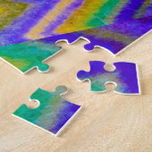 gekleurde wervels op puzzel (Zijkant)