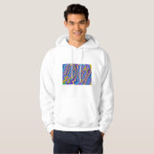 gekleurde wervels op trui hoodie (Voorkant volledig)