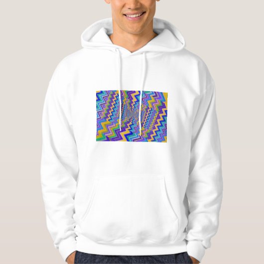 gekleurde wervels op trui hoodie (Voorkant)