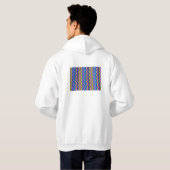 gekleurde wervels op trui hoodie (Achterkant volledig)