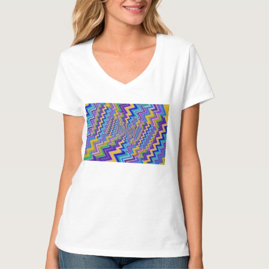 gekleurde wervelwind op T-shirt (Voorkant)