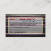 Gekleurde wierook, yoga leraar visitekaartje (Achterkant)