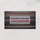 Gekleurde wierook, yoga leraar visitekaartje (Voorkant)