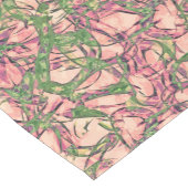 Gekleurde wijnstokken Abstract in groen en roze Korte Tafelloper (Hoek)