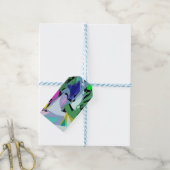 gekleurde wind cadeaulabel (Met Touw)