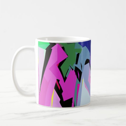 gekleurde wind koffiemok (Links)