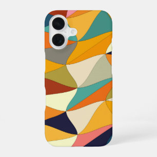 gekleurde wirwar iPhone 16 hoesje