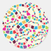 Gekleurde wormen Stickers (Voorkant)