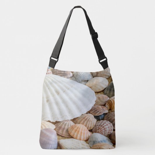 Gekleurde zeeschelpen  crossbody tas (Voorkant)