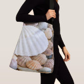 Gekleurde zeeschelpen  crossbody tas (Dichtbij)