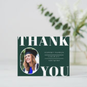 Geklonken foto-Lijst Afstuderen Dank u Briefkaart (Staand voorkant)