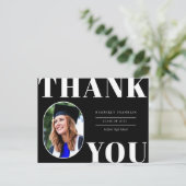 Geklonken foto-Lijst Afstuderen Dank u Briefkaart (Staand voorkant)