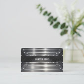 geklonken industrieel staal visitekaartje (Staand voorkant)