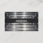 geklonken industrieel staal visitekaartje (Voorkant)