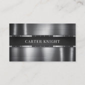 geklonken metaal visitekaartje (Voorkant)