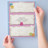  geklonken papier hibiscus flyer (Hand)