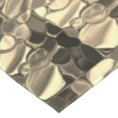 Geklonken vormen in bronzen kleur, glanzend licht  tafelkleed (Gekanteld)