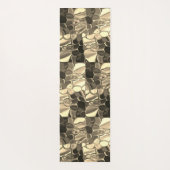 Geklonken vormen in bronzen kleur, glanzend licht  yogamat (Achterkant)