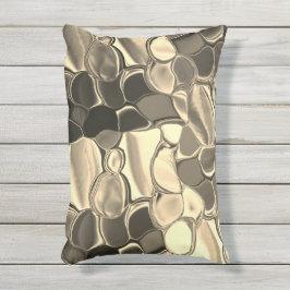 Geklonken vormen in bronzen kleur, helder goud, gl buitenkussen