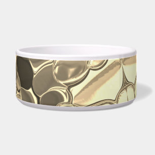Geklonken vormen in bronzen kleur, helder goud, gl voerbakje