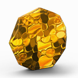 Geklonken vormen in gouden kleur, glanzend erg gou fotoblokken