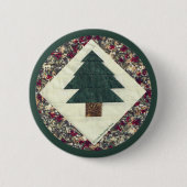 Gekloofde pijnboom ronde button 5,7 cm (Voorkant)