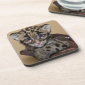 Gekloonde luipde luipkub bier onderzetter (Linkerzijde)