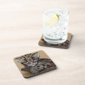 Gekloonde luipde luipkub bier onderzetter (Rechterzijde)