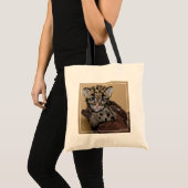 Gekloonde luipde luipkub tote bag (Voorkant (product))