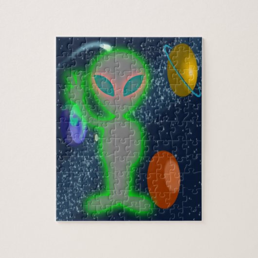 Gekloonde vredesruimte Alien Legpuzzel (Verticaal)
