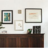 Geklopte Trio bij Venster Poster