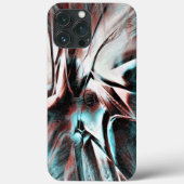 geknikt bruin rood tot blauw pixelated drizzle tex Case-Mate iPhone case (Achterkant)