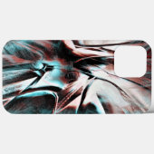 geknikt bruin rood tot blauw pixelated drizzle tex Case-Mate iPhone case (Achterkant (horizontaal))