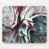 geknikt bruin rood tot blauw pixelated drizzle tex muismat (Voorkant)