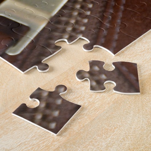 Geknipte en Zipped Leather Personalized Legpuzzel (Zijkant)