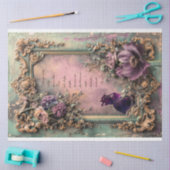 Geknoei, Shabby chic & Floral, Cat Quote Word Art Tissuepapier (Craft)