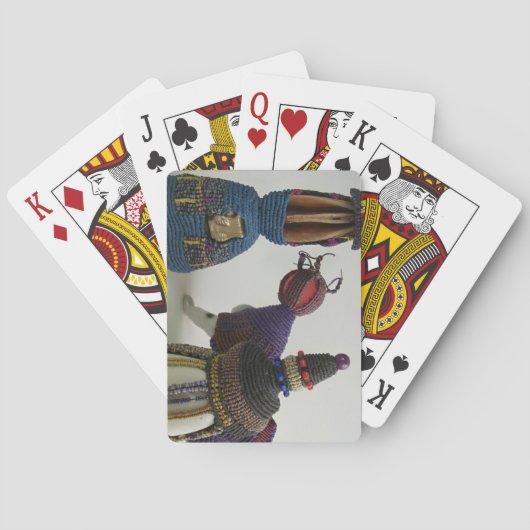 Geknoopte beelden van porseleinen pokerkaarten (Achterkant)