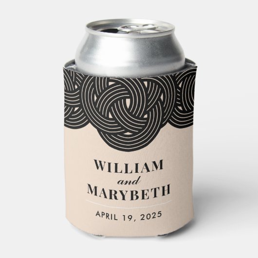 geknoopte bruiloft blikjeskoeler (Blikje Voorkant)