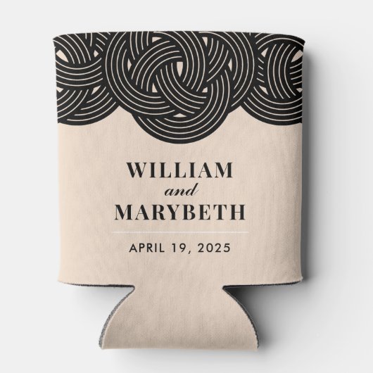 geknoopte bruiloft blikjeskoeler (Achterkant)