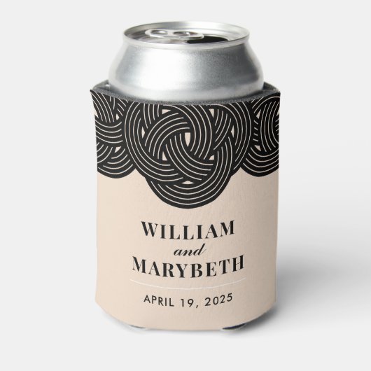 geknoopte bruiloft blikjeskoeler (Blikje Achterkant)