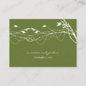 Geknoopte Liefdesbomen Kale takken Eenvoudige brui Plaatskaartje (Achterkant)