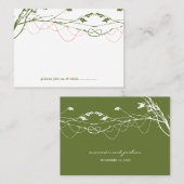 Geknoopte Liefdesbomen Kale takken Eenvoudige brui Plaatskaartje (Voorkant / Achterkant)