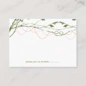 Geknoopte Liefdesbomen Kale takken Eenvoudige brui Plaatskaartje (Voorkant)