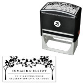 Geknoopte Love Trees & Branch Rustieke Tuin Bruilo Zelfinktende Stempel (In situ)