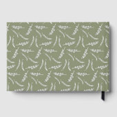 Geknoopte palmbomen Tropische bruiloft welkom teke Gastenboek (Achterkant)