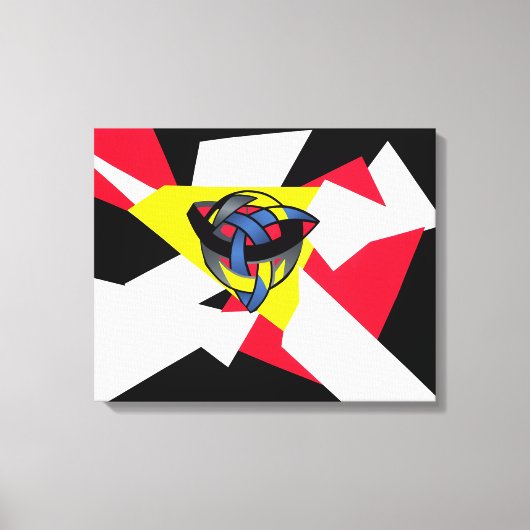 Geknoopte Wereld Modern Keltisch Canvas Print (Voorkant)