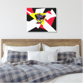 Geknoopte Wereld Modern Keltisch Canvas Print (Insitu (Slaapkamer))